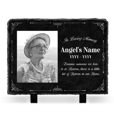 Custom Photo Gravestone Plaques - Personalized Headstones For Graves - Gifts To Remember A Loved One - Tombstone for Loved Ones
