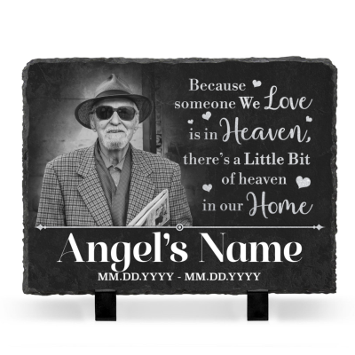 Personalized Memorial Photo Plaque - Custom Memorial Picture Frame Headstone - Picture Memorial Keepsake - In Sympathy Gifts