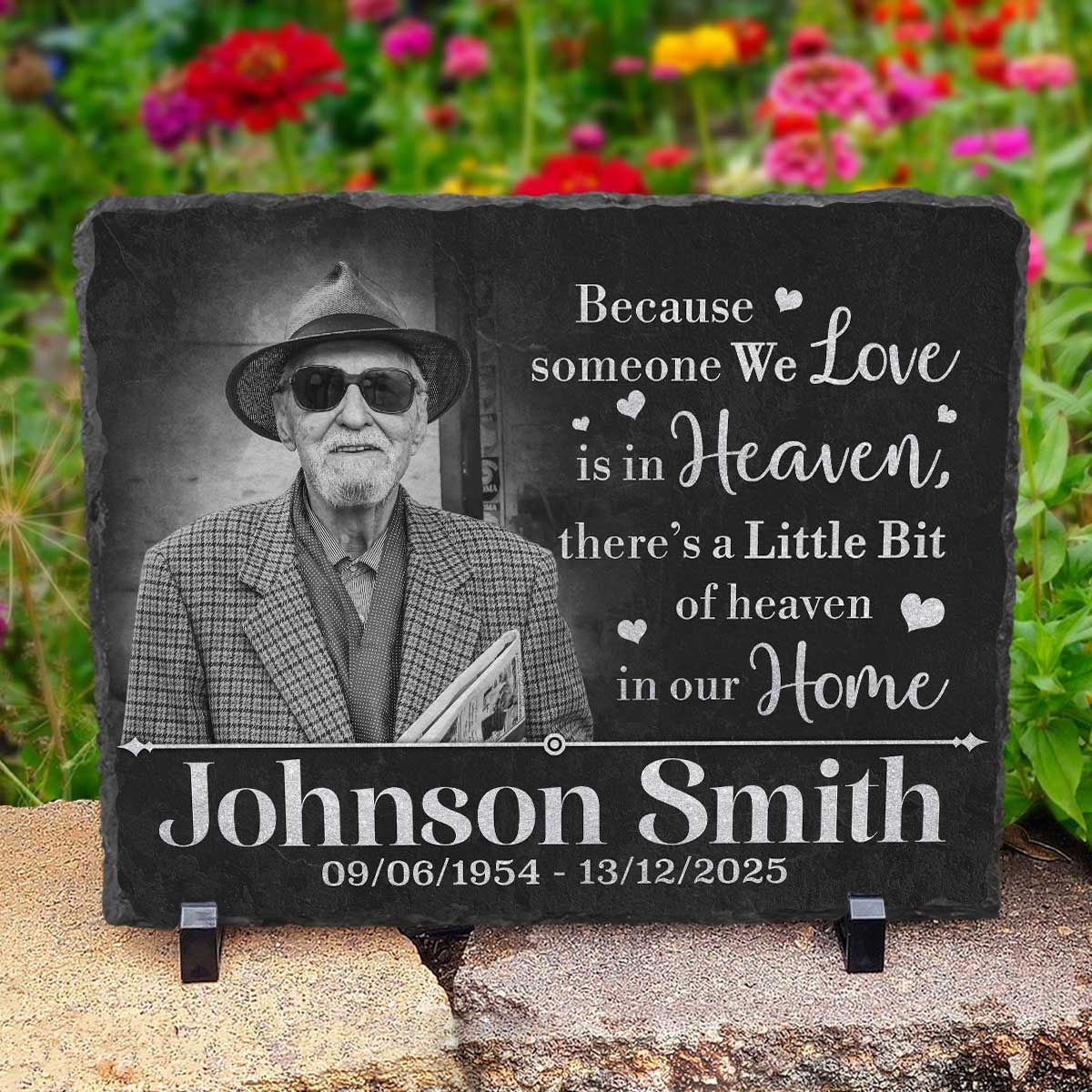 Personalized Memorial Photo Plaque - Custom Memorial Picture Frame Headstone - Picture Memorial Keepsake - In Sympathy Gifts 1 Personalized Memorial Photo Plaque - Custom Memorial Picture Frame Headstone - Picture Memorial Keepsake - In Sympathy Gifts