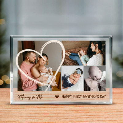 First Mothers Day Acrylic Photo Plaque - 1st Mother's Day Gift From Baby - Our First Mothers Day Together - Personalized First Mother's Day 2025