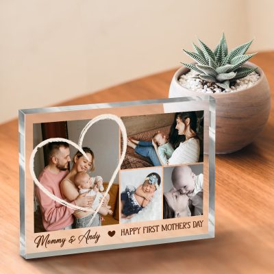 First Mothers Day Acrylic Photo Plaque - 1st Mother's Day Gift From Baby - Our First Mothers Day Together - Personalized First Mother's Day 2025