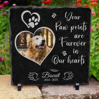 Personalized Photo Dog Pet Memorial Stones - Dog Memorial Gifts for Loss of Dog - Pet Memorial Grave Markers
