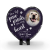 You Left Paw Prints On My Heart - Personalized Memorial Stone - Dog Loss Gifts - Pet Memorial Gifts