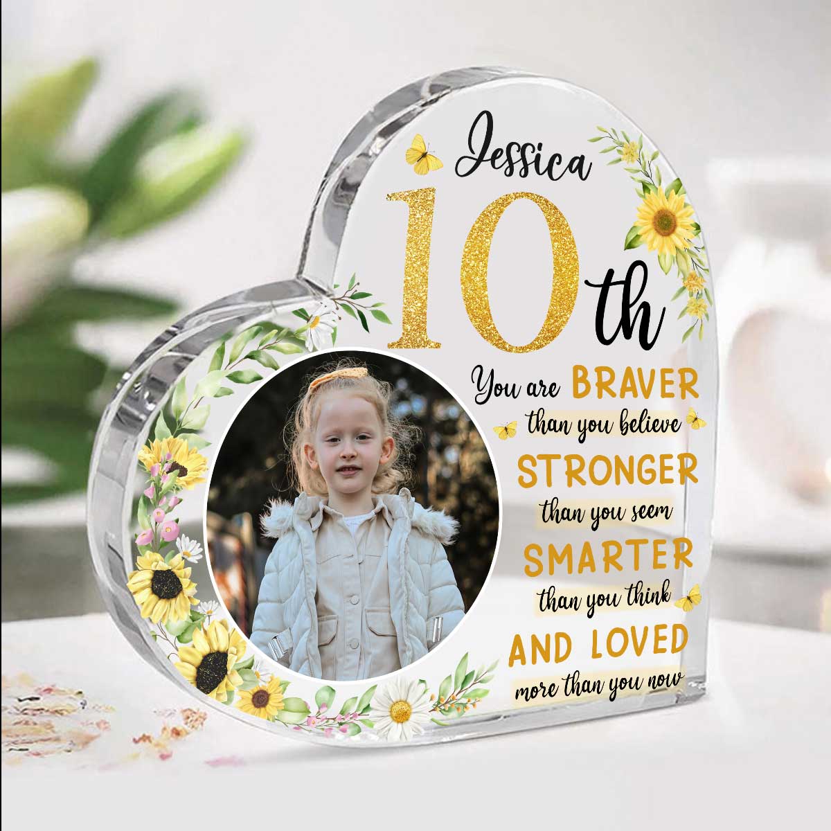Custom 10th Happy Birthday Gift - Personalized Acrylic Plaque 10th Birthday - Birthday Presents For 10 Year Olds - 10th Birthday Keepsakes 1 Custom 10th Happy Birthday Gift - Personalized Acrylic Plaque 10th Birthday - Birthday Presents For 10 Year Olds - 10th Birthday Keepsakes