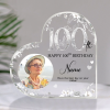 Personalized 100th Birthday Acrylic Plaque - Custom 100th Birthday Keepsake Gift - 100th Birthday Gift - Grandma Birthday Gifts