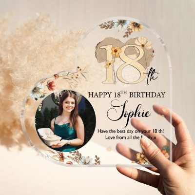 Personalized 18th Birthday Acrylic Plaque - Custom 18th Birthday Gifts - 18th Birthday Gift Ideas - Unique Birthday Gift For Daughter