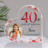 Personalized 40th Birthday Acrylic Plaque - Custom 40th Birthday Gifts - 40th Birthday Gift Ideas - Birthday Gifts For Him, Her