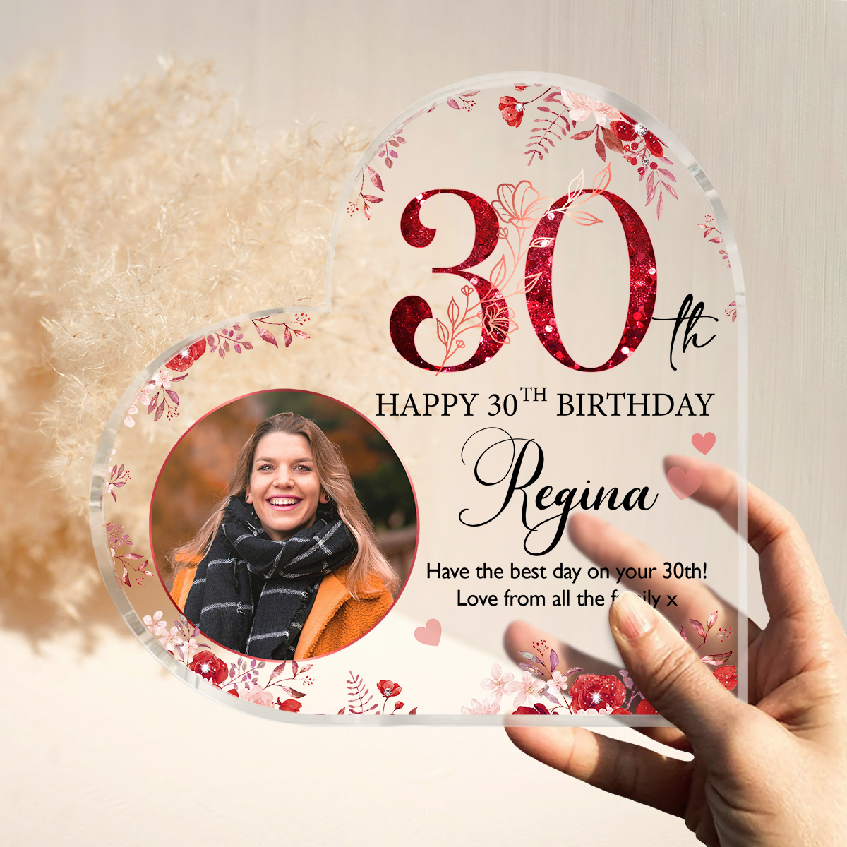 Personalized 30th Birthday Acrylic Plaque - Custom 30th Birthday Gifts - 30th Birthday Gift Ideas For Her - Birthday Present For Best Friend 1 Personalized 30th Birthday Acrylic Plaque - Custom 30th Birthday Gifts - 30th Birthday Gift Ideas For Her - Birthday Present For Best Friend