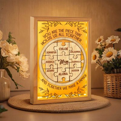 you are the piece that holds us together frame light box