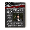 Military Retirement Gifts - Any Years Retirement Custom Photo Canvas - Gifts For Retired Military - Anniversary Work Retirement Gift