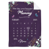 mother's day gifts for new moms - custom calendar blanket for new moms - first time mom gifts from husband - the day you became my mommy
