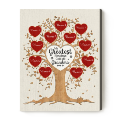 mothers day presents for grandmothers - grandma sign with grandkids names - gifts for grans birthday - my greatest blessings call me grandma