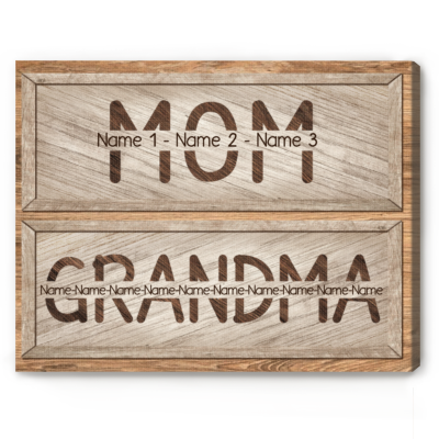 grandma mothers day gifts - mom grandma sign with names - gifts for mom and grandma - grandma gifts