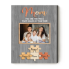 mom puzzle piece canvas - mothers day puzzle gifts - custom mom gift from kids - you are the piece that holds us together