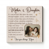 personalized mother daughter canvas - mother daughter mother's day gift - mother and daughter poem gifts