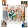personalized wedding family portrait canvas - loved one portrait from photo - memorial painting with loved ones - merge photos into painting