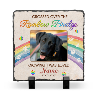 Rainbow Bridge Dog Memorial Gifts, Dog Pet Memorial Stones, Bereavement Gifts For Loss Of Dog, Pet Remembrance Gifts