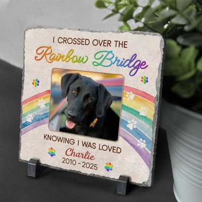 Rainbow Bridge Dog Memorial Gifts, Dog Pet Memorial Stones, Bereavement Gifts For Loss Of Dog, Pet Remembrance Gifts