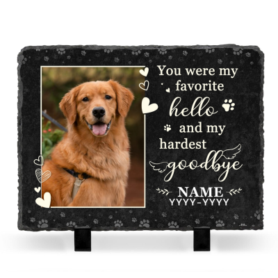 Memorial Stones For Pets, Dog Memorial Gifts Personalized, Condolence Gift For Loss Of Dog, Sympathy Gift Loss Pet
