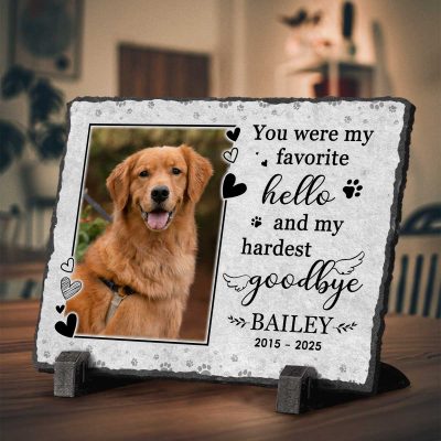 Memorial Stones For Pets, Dog Memorial Gifts Personalized, Condolence Gift For Loss Of Dog, Sympathy Gift Loss Pet