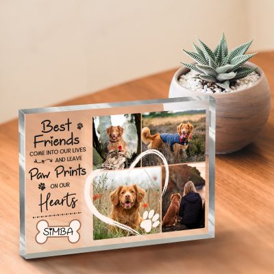 Dog Memorial Plaque, Personalized Dog Memorial Photo Acrylic Block, Dog Grief Gifts, Pet Remembrance Gifts, Keepsake For Dogs