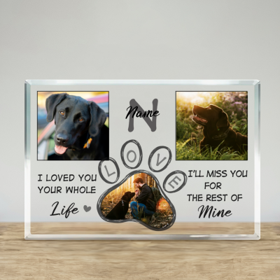 Pet Memorial Plaque, Custom Acrylic Photo Pet Loss Gift, Dog Memorial Gifts, Pet Grief Gifts, Pet Keepsake