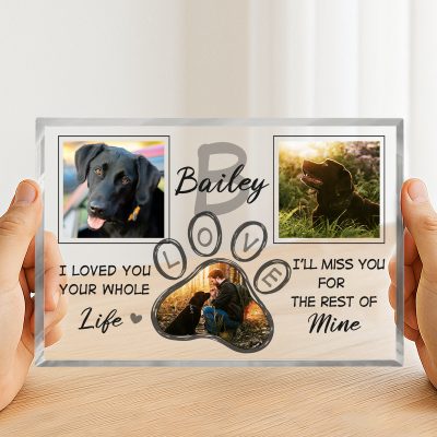 Pet Memorial Plaque, Custom Acrylic Photo Pet Loss Gift, Dog Memorial Gifts, Pet Grief Gifts, Pet Keepsake