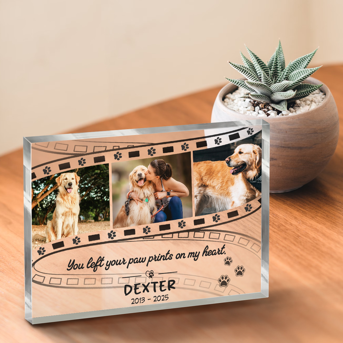 Personalized Dog Memorial Photo Plaque, Custom Dog Memorial Gifts, Gift For Someone Who Lost Their Dog, Pet Bereavement Gifts