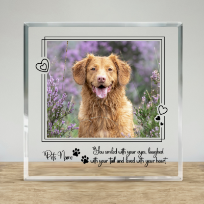 Personalized Pet Memorial Plaque, Photo Pet Memorial Gift, Pet Loss Keepsake, Pet Memorial Photo Plaque, Dog Cat Pet Memorial Gifts