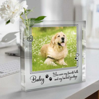 Personalized Pet Memorial Plaque, Photo Pet Memorial Gift, Pet Loss Keepsake, Pet Memorial Photo Plaque, Dog Cat Pet Memorial Gifts