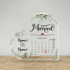 Personalized Wedding Gift, Married Calendar Acrylic Plaque, Wedding Gift for Couple, Married Plaque Gift for Couple, Wedding Keepsake Gift