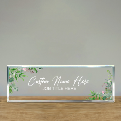 Personalized Acrylic Name Plate for Desk, Professional Gift for Graduation, Job Promotion Gifts, New Job Gifts, Office Decor