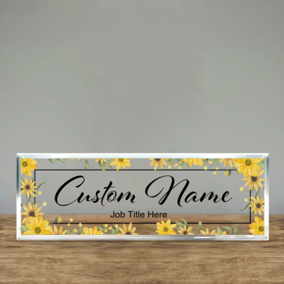 Custom Desk Name Sign, Personalized Acrylic Desk Name, Coworker Gift, Office Decor, Office Name Plate, New Job Gift, Phd Gift