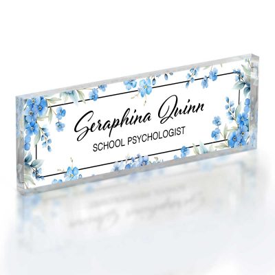 Custom Desk Name Sign, Personalized Acrylic Desk Name, Coworker Gift, Office Decor, Office Name Plate, New Job Gift, Phd Gift