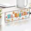 Personalized Teacher Desk Sign, Teacher Desk Name Acrylic Block, Back to School Gift, Teachers Gifts