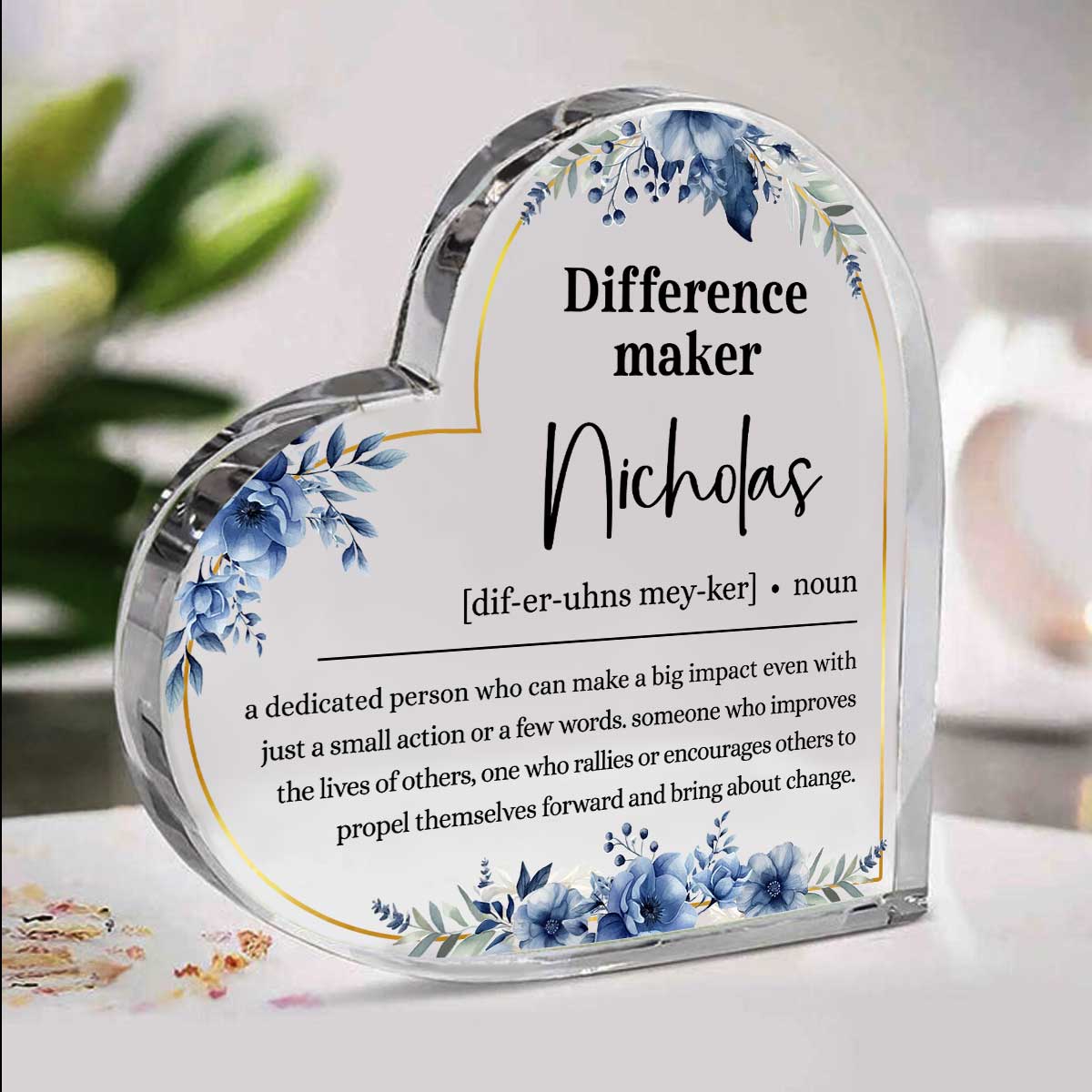 Difference Maker Gift Plaque, Retirement Gift, Employee gift, Teacher Gift, Coworker Gift, Appreciation Gift, Thank You Gift