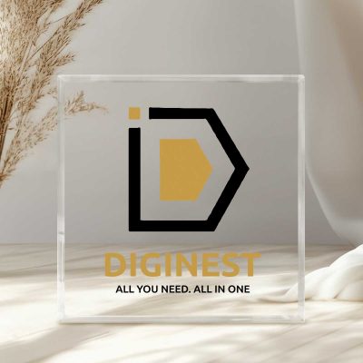 Personalized Business Company Logo Acrylic Block, Company Logo Office Desk Decor, Acrylic Business Logo Sign, Trade Show Unique Desk Decor