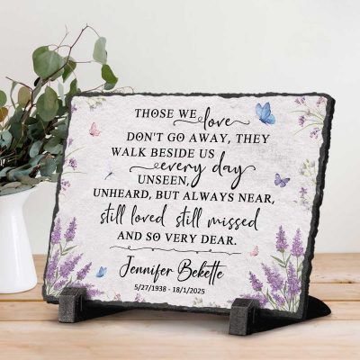 Memorial Slate Stone For Garden, Personalized Remembrance Garden Stone, In Sympathy Gifts, Memorial Keepsakes, Gifts For Bereavement