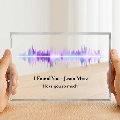 Soundwave Art, Soundwave Personalized Song Plaque, Music Plaque, Custom Voice Recording Gift, Anniversary Gift