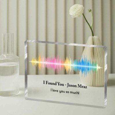 Soundwave Art, Soundwave Personalized Song Plaque, Music Plaque, Custom Voice Recording Gift, Anniversary Gift