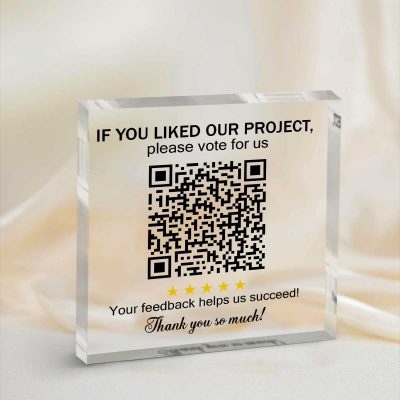 Personalized WiFi Acrylic Block, Wifi Sign with Password and QR Code, Guest Wifi Password, Coffee Shop Decor, Internet Cafe Decor