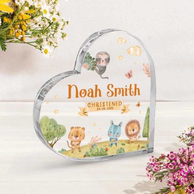 Personalized Christening Gift, Baptism Acrylic Plaque, Christening Gifts, First Communion Keepsake Gift, Baptism Gender Neutral Gift