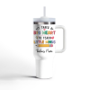 Custom Teacher Tumbler With Name, Personalized Teacher Tumbler with Handle, Appreciation Gift for Teacher, Back to School Gifts