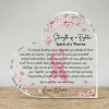 Cancer Survivor Heart Shape Acrylic Plaque, Personalized Cancer Warrior Gift, Encouragement for Cancer Warrior, Support Gift for Cancer