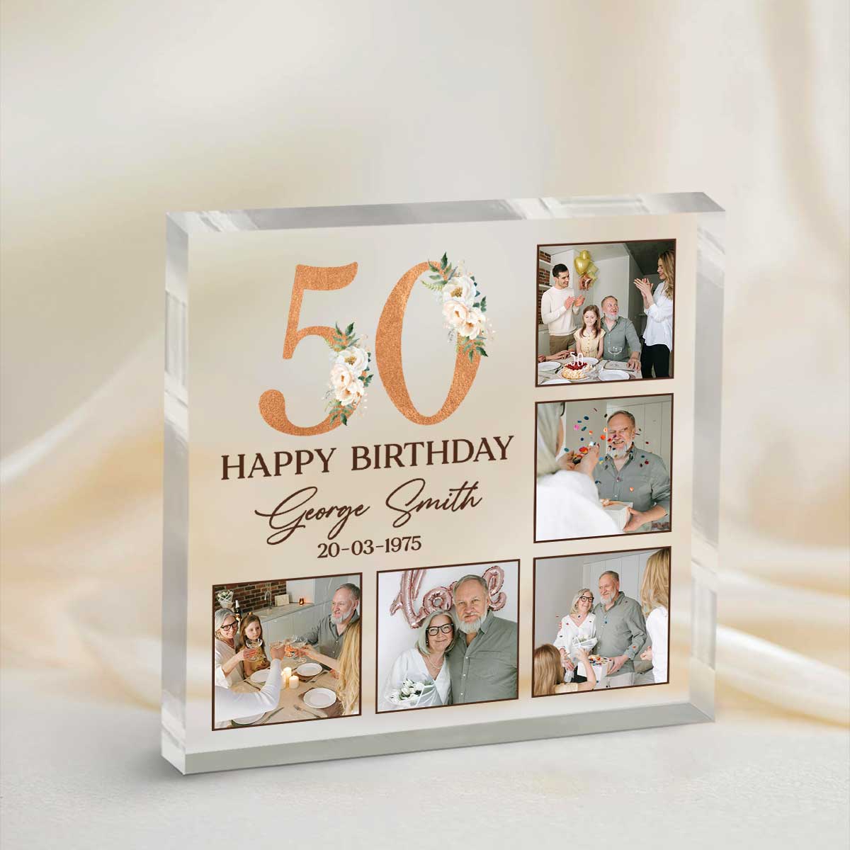 Personalized 50th Birthday Photo Plaque, Custom 50th Birthday Gifts, 50th Birthday Gifts For Men, 50th Birthday Gifts For Him 1 Personalized 50th Birthday Photo Plaque, Custom 50th Birthday Gifts, 50th Birthday Gifts For Men, 50th Birthday Gifts For Him