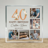 Personalized 40th Birthday Photo Plaque, Custom 40th Birthday Gifts, Gifts For 40th Birthday Man, Unique 40th Birthday Gifts For Him