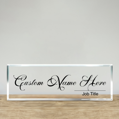 Desk Name Plaque, Name Plate for Desk, Personalized Acrylic Gift, Custom Office Name Sign, Office Desk Name Plate, Office Decor