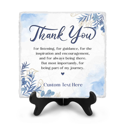 Custom Thank You Ceramic Tile Plaque, Thank You Mentor Sign, Boss Retirement Appreciation, Friend, Counselor, Adviser Tile