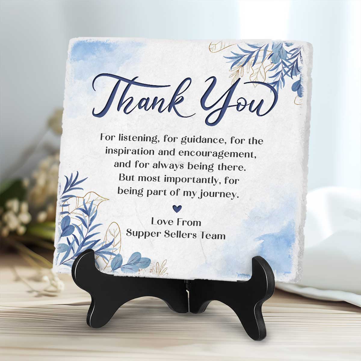 Custom Thank You Ceramic Tile Plaque, Thank You Mentor Sign, Boss Retirement Appreciation, Friend, Counselor, Adviser Tile 1 Custom Thank You Ceramic Tile Plaque, Thank You Mentor Sign, Boss Retirement Appreciation, Friend, Counselor, Adviser Tile