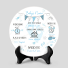 Personalized Birth Stats Ceramic Tile, New Baby Keepsake Gift, Christening Gift, Nursery Decor